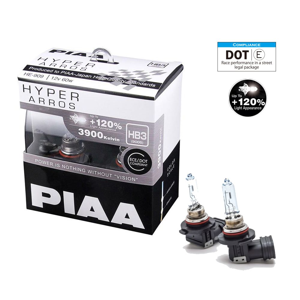 PIAA - HB3 Hyper Arros 3900K Halogen Bulb