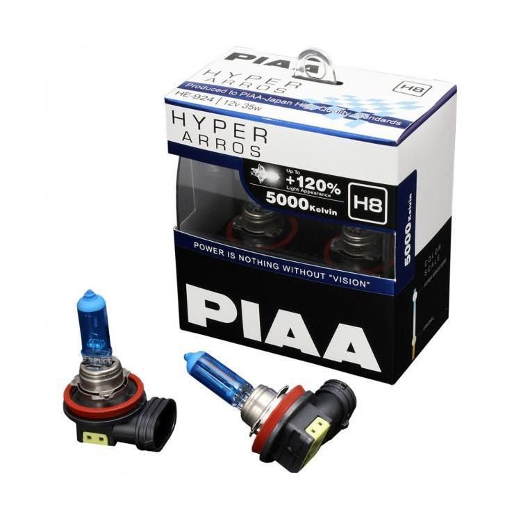 PIAA - H8 Hyper Arros 5000K Halogen Bulb