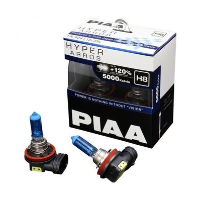 PIAA - H8 Hyper Arros 5000K Halogen Bulb