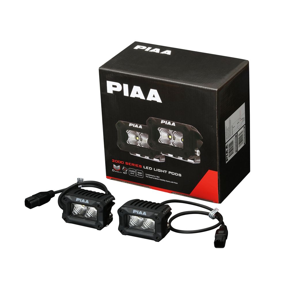 Piaa DKCL209 2000 Series Flood LED Light Pods (3&quot;)
