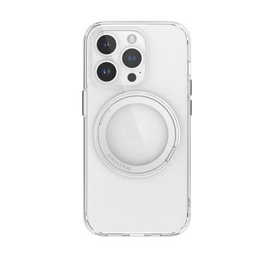 Machino View RS Hybrid Rotate Stand Case for iPhone 16 Series Black / White