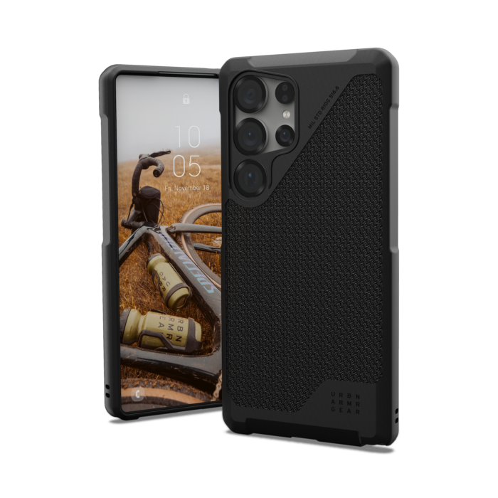UAG Metropolis LT with Magnet Case for Samsung Galaxy S25 Ultra, Color: Kevlar Black