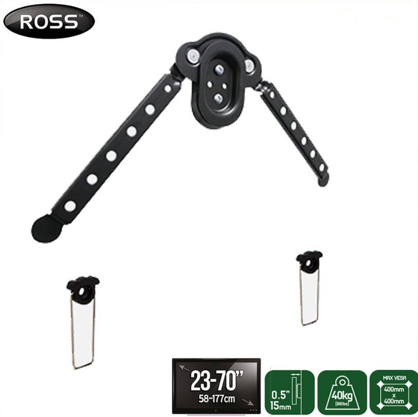 Ross Bracket ECO Range Flat to Wall 23-70 inch TV Wall Mount Picture Style Mounting VESA 400x400 LPMM-RO