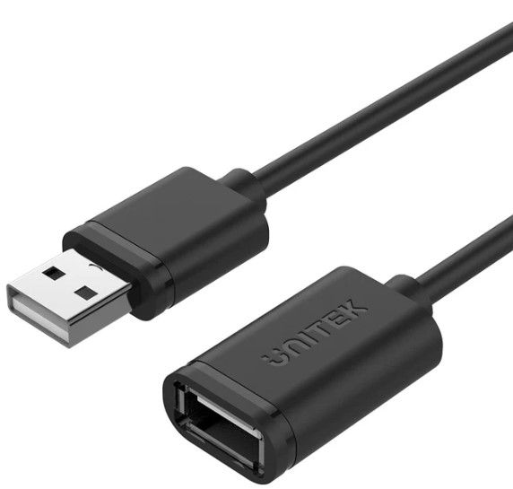 Unitek 1.5M USB 2.0 Type-A(M) to Type-A(F) Cable Y-C449GBK