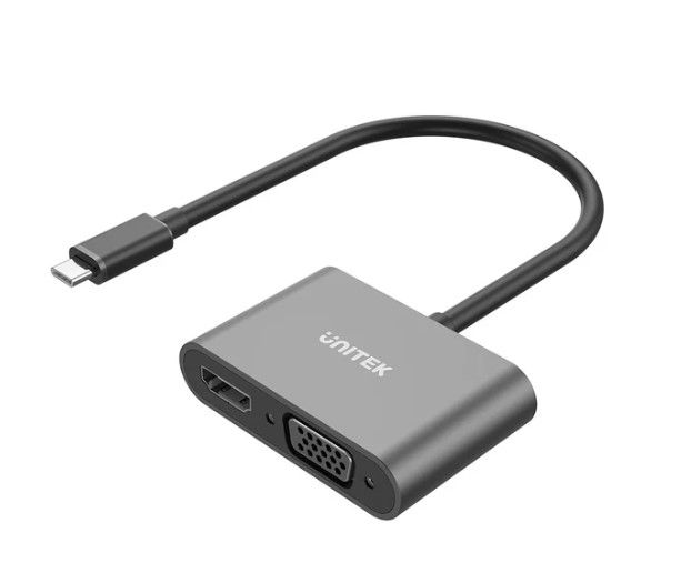 Unitek USB-C to HDMI &amp; VGA Adapter V1168A