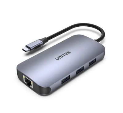 Unitek uHUB N9+ 9-in-1 USB-C Ethernet Hub with HDMI, 100W Power Delivery and Dual Card Reader D1071A