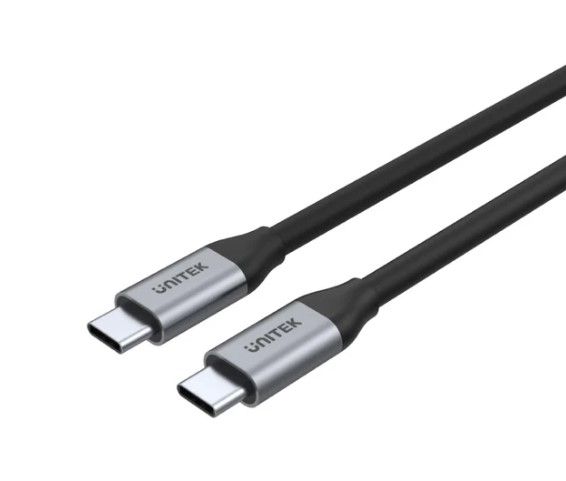 Unitek Full-Featured USB-C 100W PD Fast Charging Cable with 4K@60Hz and 10Gbps Data (USB 3.2 Gen2) 1M C14082ABK