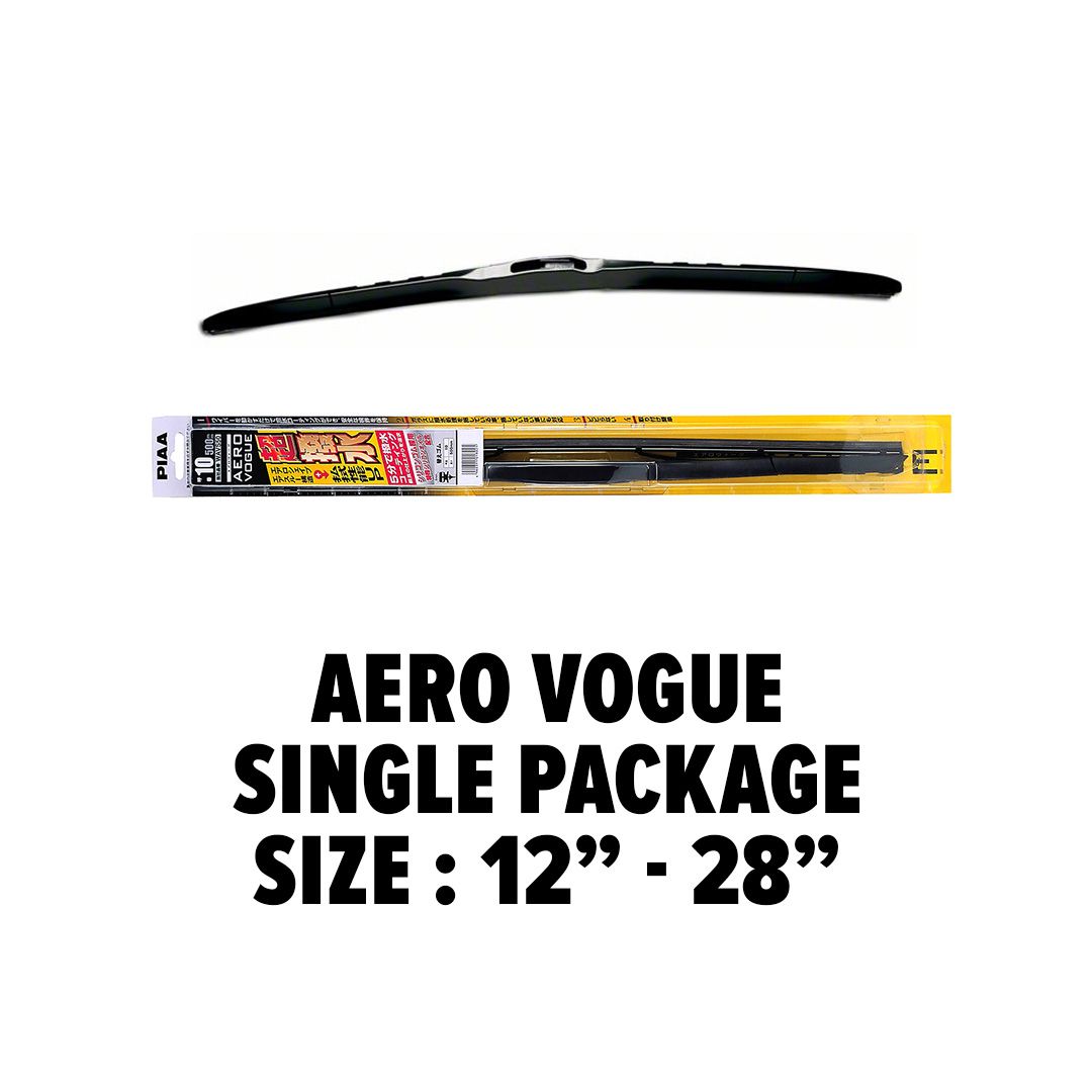 Piaa Aero Vogue Silicone Wiper Blade (Size 12&quot; - 28&quot;)