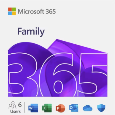 Microsoft 365 Family ESD  -  License Key 6-User PC/Mac | 1Year Subscription