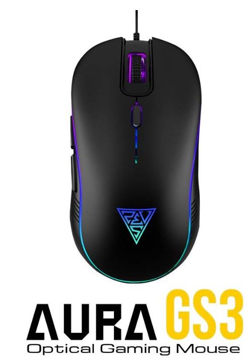 Gamdias AURA GS3 Multicolor Gaming Mouse 6 Multi-functional Keys 3600-DPI Optical Sensor Wired USB Mice