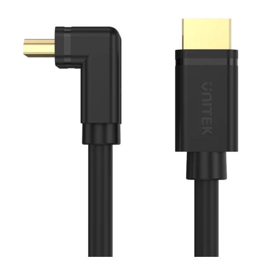 Unitek 4K 60Hz High Speed HDMI Right Angle 270° Cable  3M Y-C1009