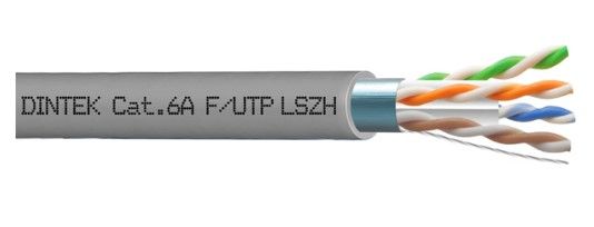 Dintek PowerMAX+ 4P Cat.6A F/UTP 23AWG LSZH Dca Cable - Gray 1103-06011