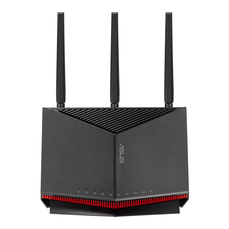Asus RT-BE86U WiFi 7 Router Dual Band BE6800 10G WAN 2.6GHz Quad Core CPU AiProtection Pro