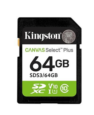 Kingston Canvas Select Plus Gen 3 - Class 10 UHS-I SDHC/SDXC