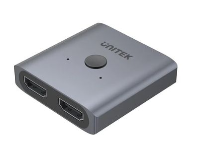 Unitek 4K Aluminium HDMI 2.0 Switch 2-To-1 Bi-Directional V1127A