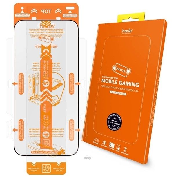 Hoda Gaming Anti-Glare Full Coverage Tempered Glass Screen Protector for iPhone 14 Pro Max - Matte Hoda Gaming Anti-Glare Full Coverage Tempered Glass Screen Protector for iPhone 14 Pro Max - Matte