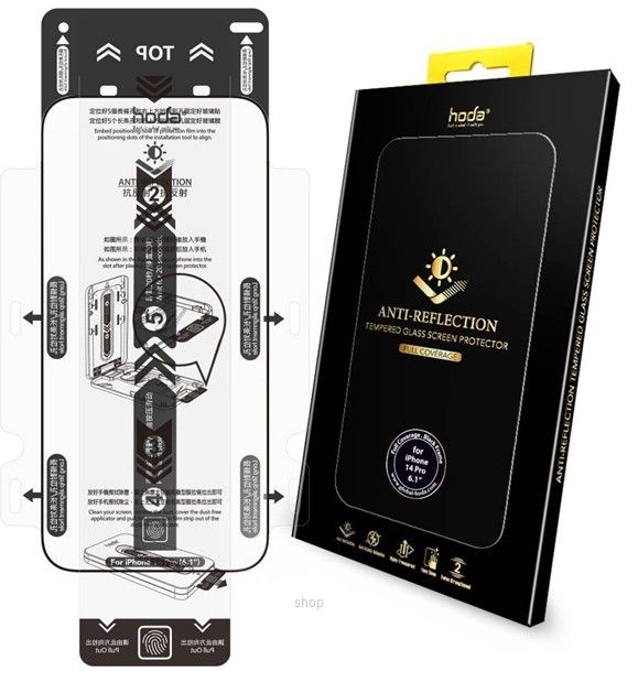 Hoda Anti-Reflection Full Coverage Tempered Glass Screen Protector for iPhone 14 Pro / 14 Pro Max Hoda Anti-Reflection Full Coverage Tempered Glass Screen Protector for iPhone 14 Pro / 14 Pro Max