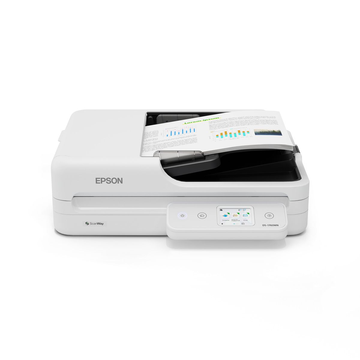 Epson WorkForce DS-1760WN Flatbed Document Scanner with Duplex ADF Epson WorkForce DS-1760WN Flatbed Document Scanner with Duplex ADF
