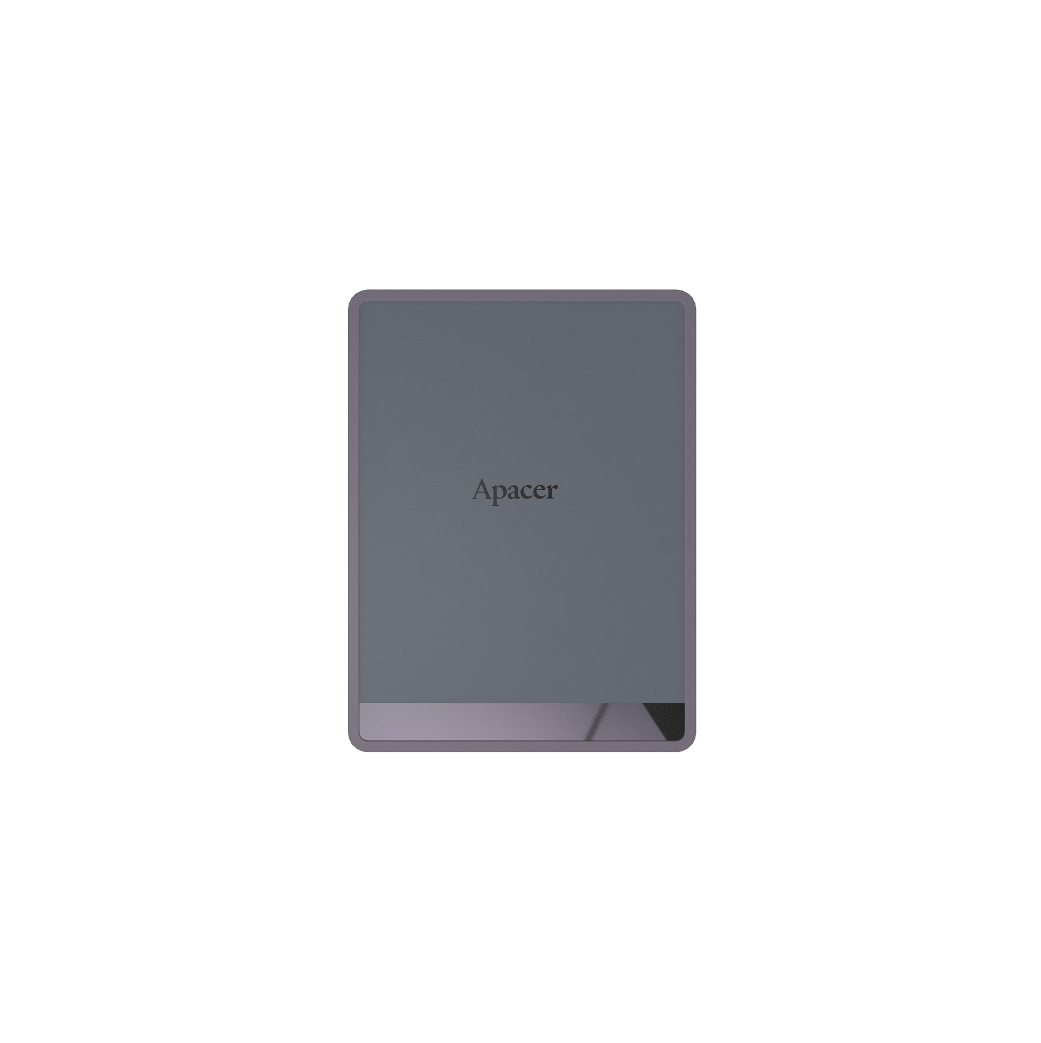 Apacer AS724 USB 3.2 Gen2 USB-C Portable SSD, Color: Titanium Black