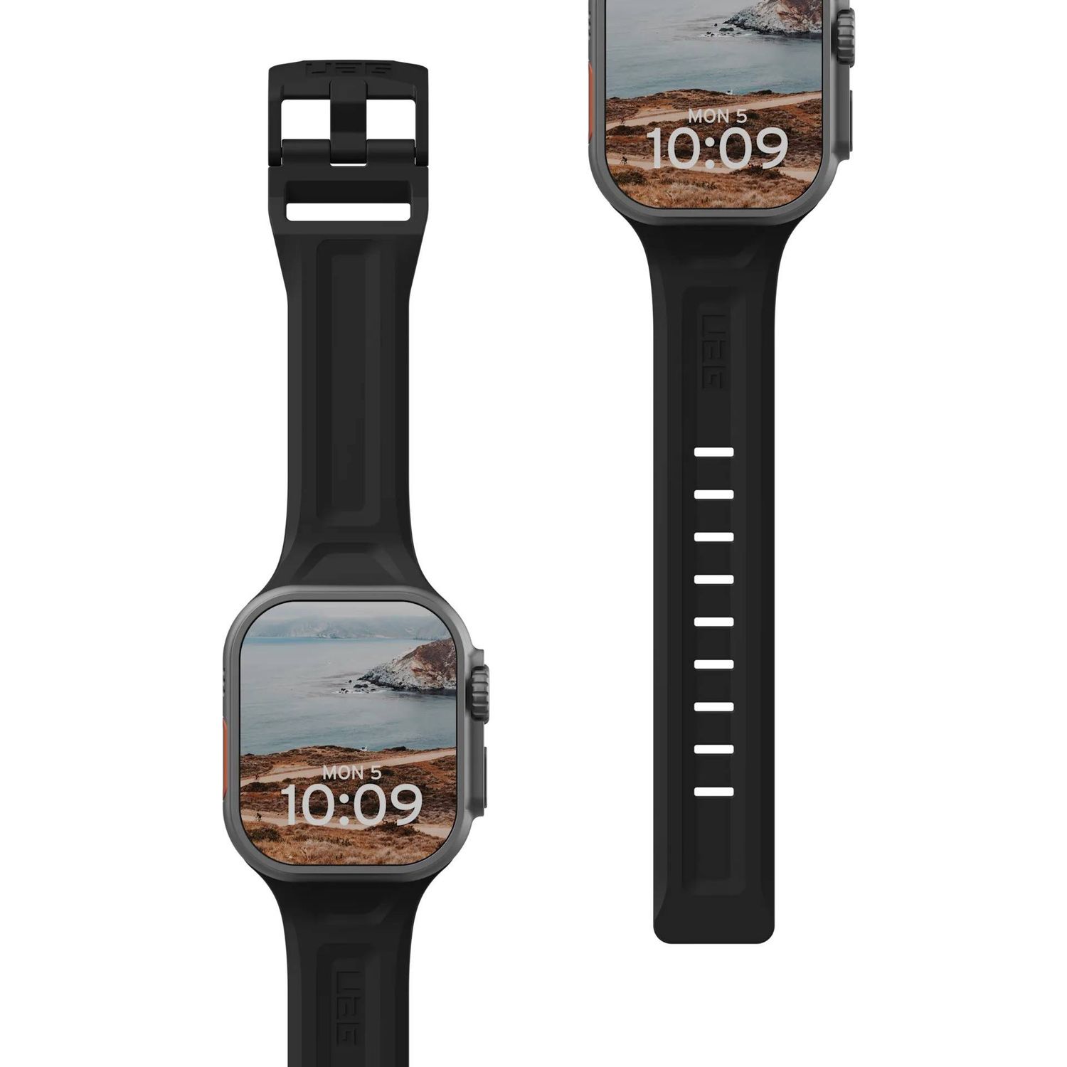 UAG Scout Silicone Strap for Apple Watch 49/46/45/44 (Ultra 3, Ultra 2, & Ultra) - Limited Edition UAG Scout Silicone Strap for Apple Watch 49/46/45/44 (Ultra 3, Ultra 2, & Ultra) - Limited Edition, Color: Black