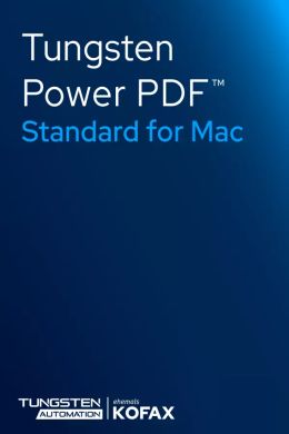 Tungsten Automation Power PDF 5 Standard (1-User License, Mac) Tungsten Automation Power PDF 5 Standard (1-User License, Mac)