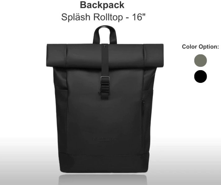 Gaston Luga Spläsh Rolltop Backpack 16"