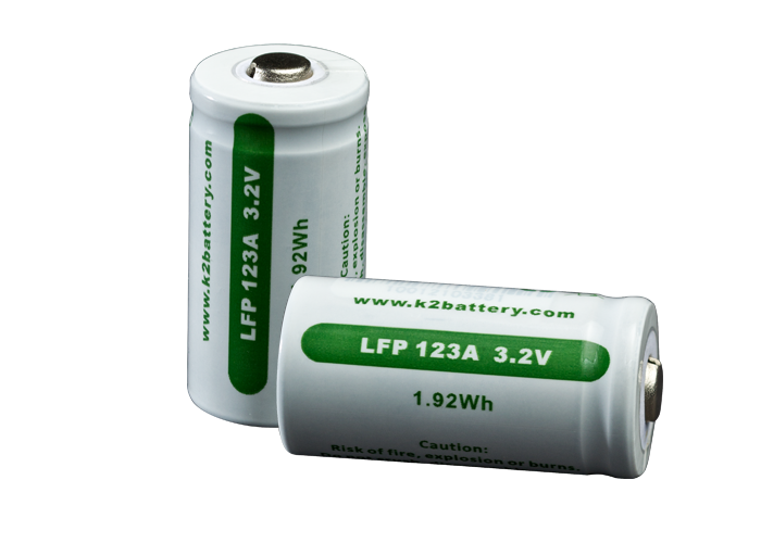 Surefire SF2R-CB Package of Two LFP 123A Rechargeable Batteries