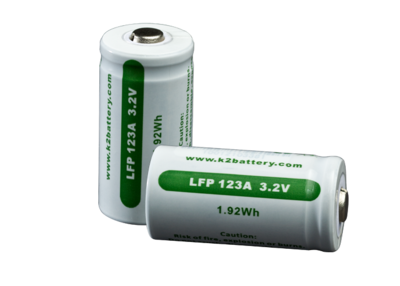 Surefire SF2R-CB Package of Two LFP 123A Rechargeable Batteries