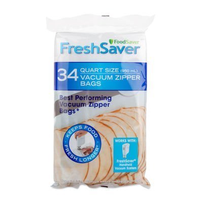 FoodSaver Quart Zipper Bag (34pcs)