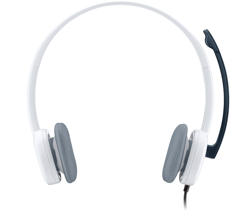 Logitech H150 Stereo Headset, Color: White