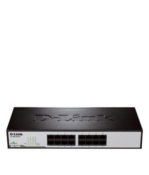 D-Link 16-Port Fast Ethernet Desktop/Rackmount Switch DES-1016D