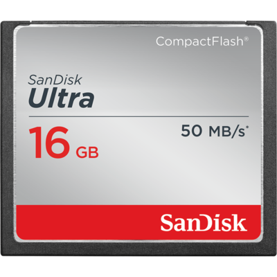 SanDisk Ultra® CompactFlash® 50MB/s 16GB Memory Card SDCFHS-016G-G46