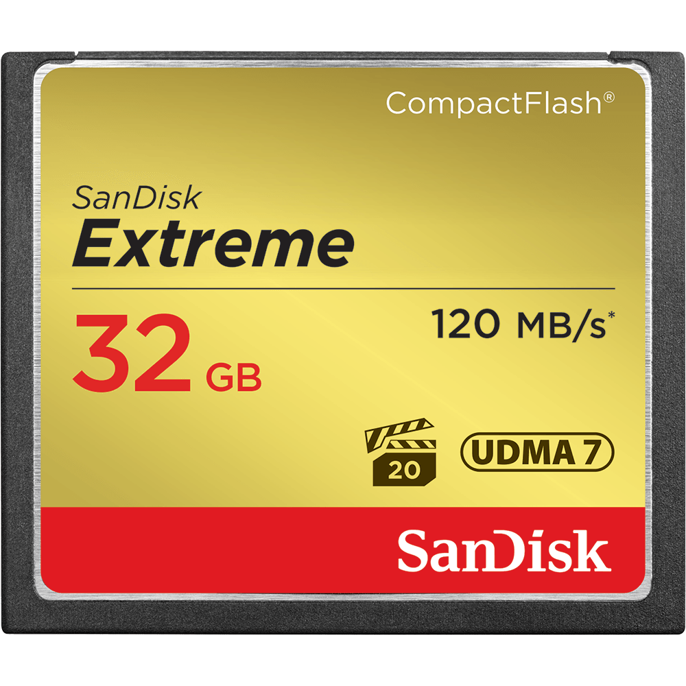 SanDisk Extreme® CompactFlash® 120MB/s 32GB Memory Card SDCFXSB-032G-G46