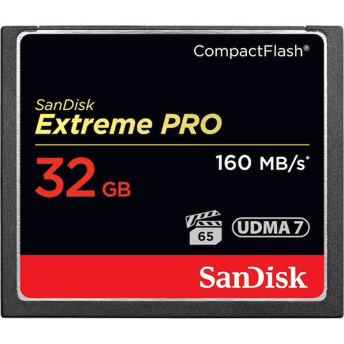SanDisk Extreme PRO® CompactFlash® 160MB/s 32GB Memory Card 32GB SDCFXPS-032G-X46