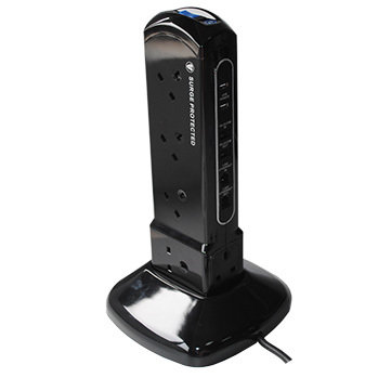 Masterplug 12 Gang Surge Protected Socket With 2X USB SRPTU122PB