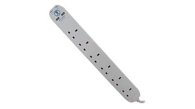 MasterPlug 6 Gang Surge Protector with USB Port 2M SRGU62N-MPA
