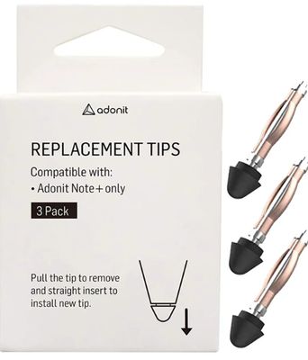 Adonit Note+ Replacement Tips (3 Pack) Black Adonit Note+ Replacement Tips (3 Pack) Black