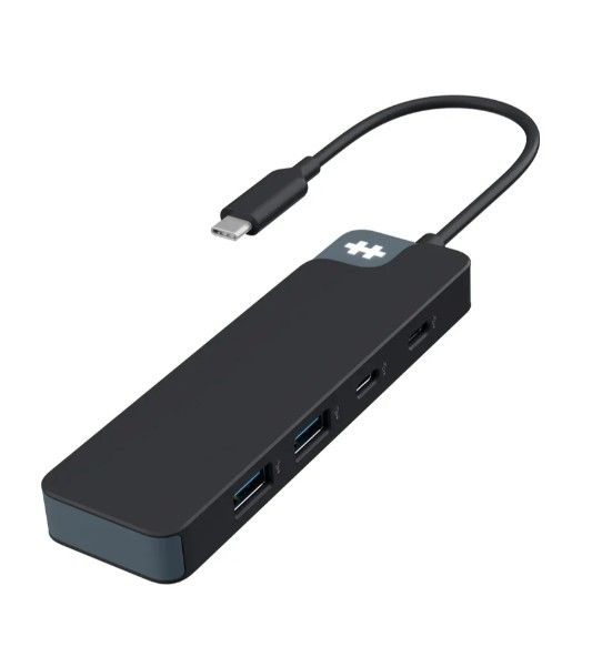 HyperDrive® Flex 4 Port USB-C Combo Hub Black/White