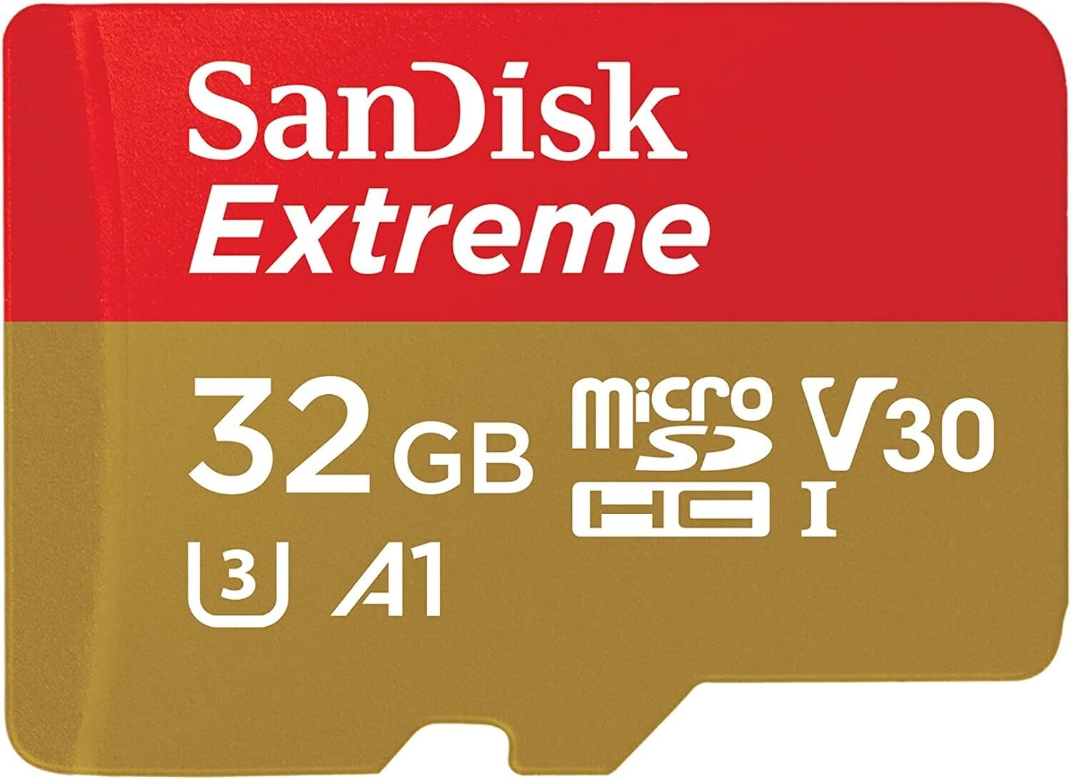 SanDisk 32GB Extreme microSDHC UHS-I Memory Card with Adapter - Up to 100MB/s, C10, U3, V30, 4K, A1, Micro SD - SDSQXAF-032G-GN6MA SanDisk 32GB Extreme microSDHC UHS-I Memory Card with Adapter - Up to 100MB/s, C10, U3, V30, 4K, A1, Micro SD - SDSQXAF-032G-GN6MA