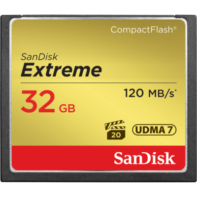 SanDisk Extreme® CompactFlash® 120MB/s 32GB Memory Card SDCFXSB-032G-G46