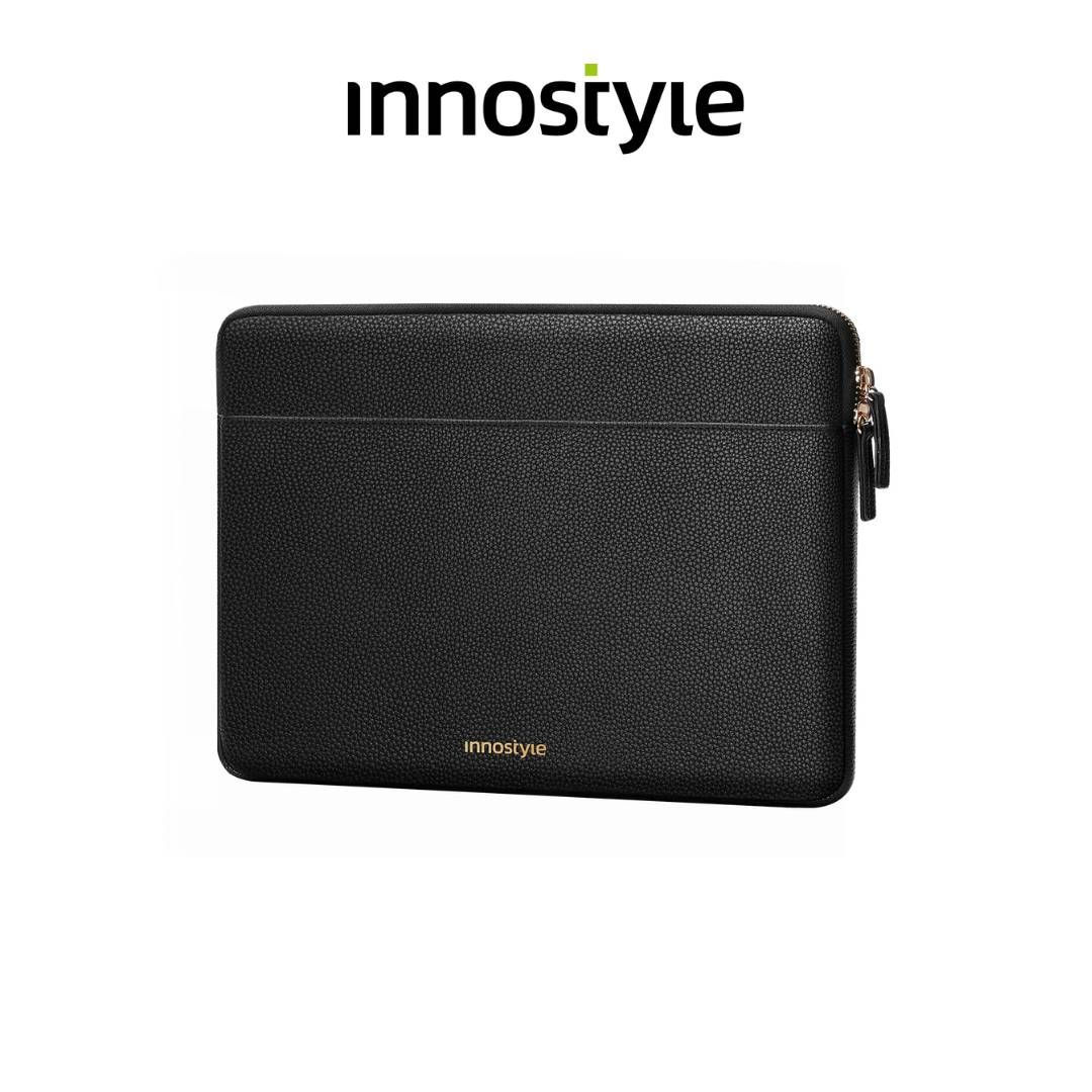 Innostyle LuxLeather Laptop Sleeve 14" Ultra Slim Leather Design Black
