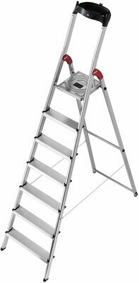 Hailo 8507-001 L60 Aluminum Safety Scale, 7 steps with Multifunction Plate Hailo 8507-001 L60 Aluminum Safety Scale, 7 steps with Multifunction Plate