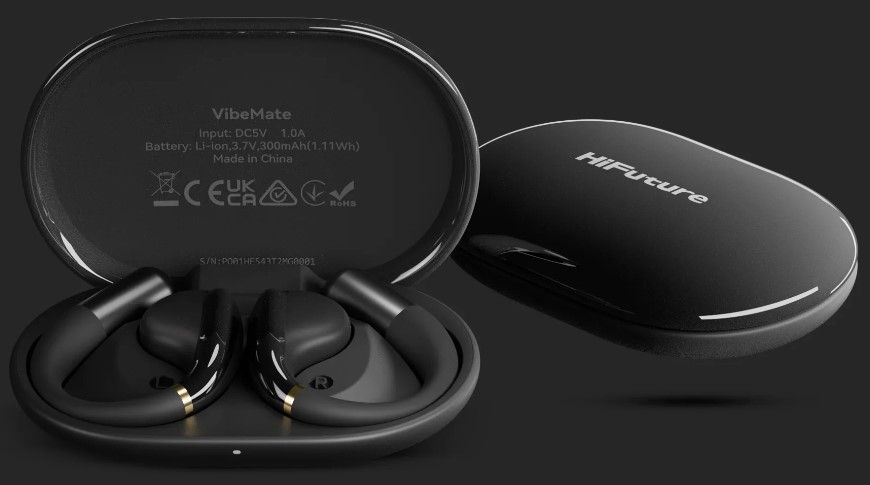 HiFuture VibeMate Earbuds, Color: Black