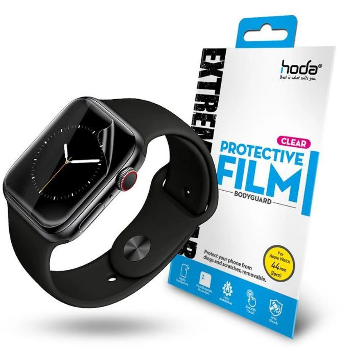 Hoda Extreme Protective Film for Apple Watch 40mm (2PCS) (Compatible with Series 4 - 5 - 6 - SE) - Clear