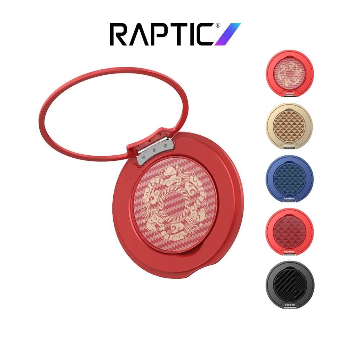 Raptic Defeme FreeFlow 360 Degree Rotating Carbon Fiber Designed Finger Ring Stand Raptic Defeme FreeFlow 360 Degree Rotating Carbon Fiber Designed Finger Ring Stand