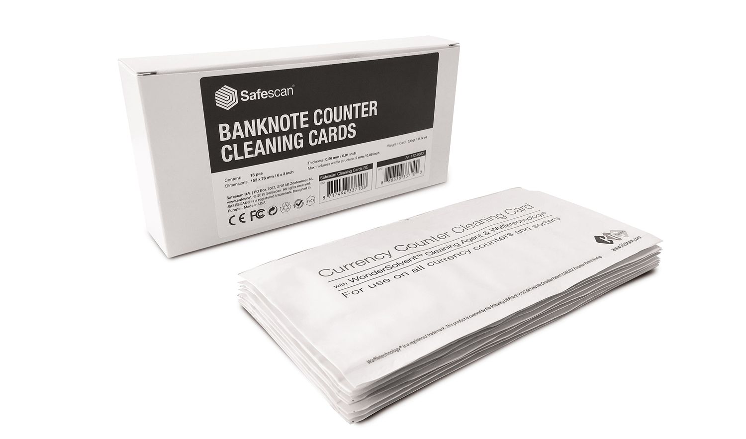 Safescan Cleaning Cards for Banknote Counters
