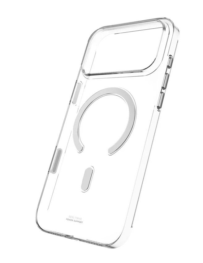 Power Support Air Jacket Mag Case with Camera Control Button 17 Pro /18 Pro, Color: Clear