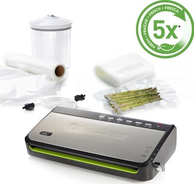 FoodSaver FFS005 Vacuum Sealer with Roll Storage FoodSaver FFS005 Vacuum Sealer with Roll Storage