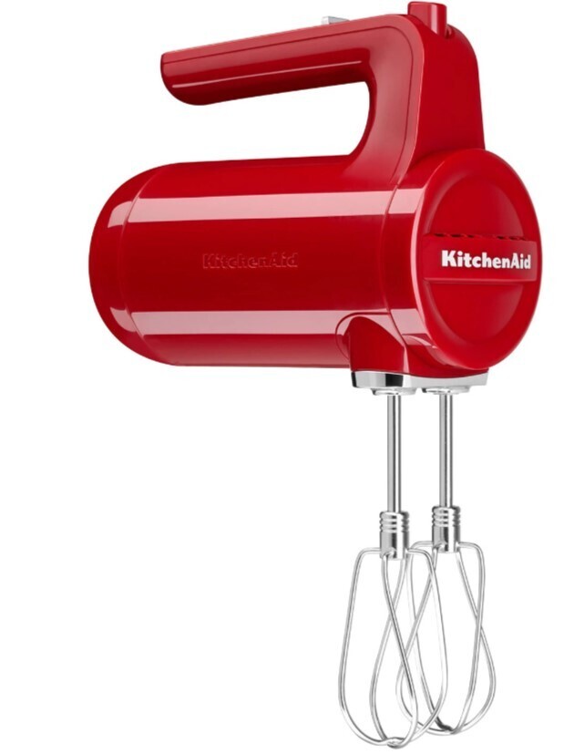 KitchenAid Cordless 7 Speed Hand Mixer, Color: Empire Red(5KHMB732GER)
