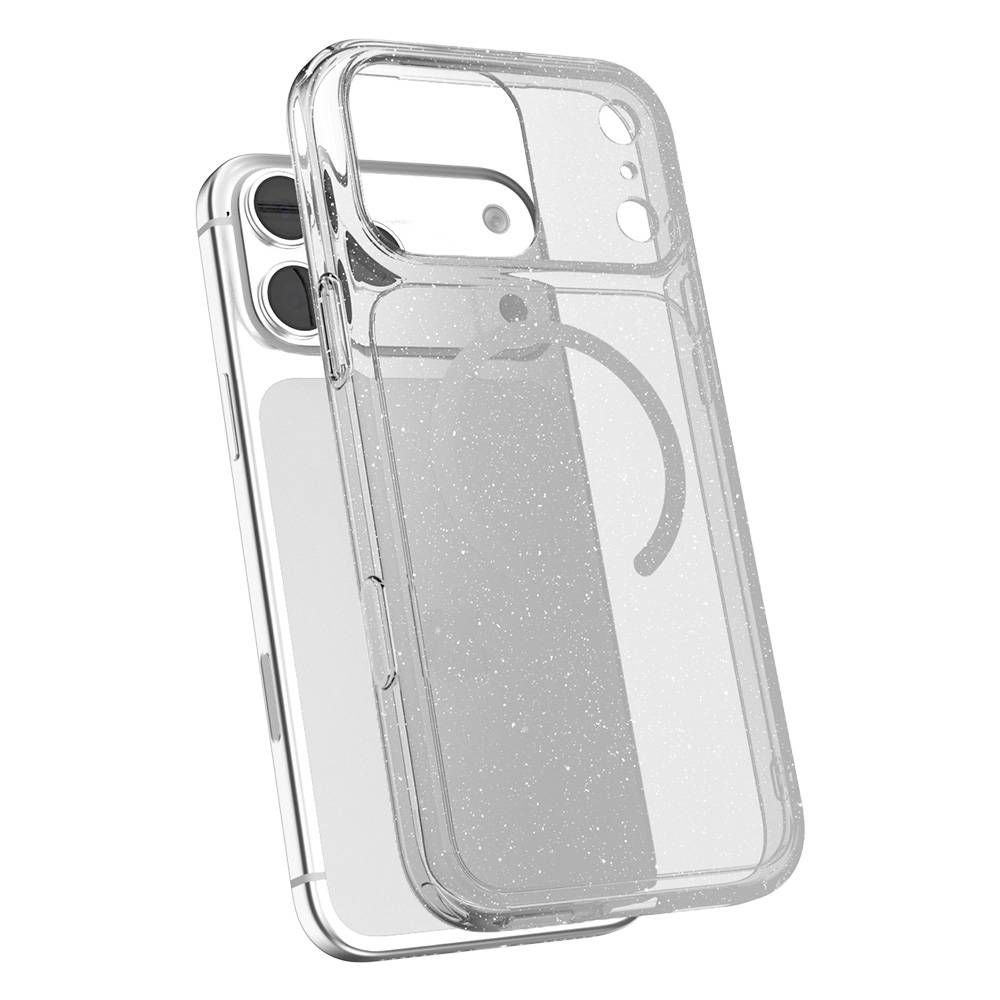 JTLEGEND Hybrid Cushion Glitter Mag Case (with Camera Control Button) for iPhone 17/18 Series, Color/Model: Crystal 18 Pro